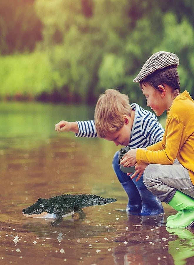 VIKINGS 2.4G Remote Control Crocodile Toy Scale High Simulation Crocodile, Crocodile for Swimming Pool Bathroom Great Gift RC Boat Toys for 5+ Year Old Boys and Girls - Image 3